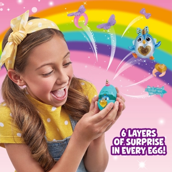 New! RainBowCorns 2 Pack "Itzy Glitzy Surprise" Collectible Eggs! Ages 3+ - Picture 2 of 8